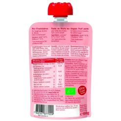 Holle Baby Food & Snacks>Organic Pouch - Red Bee - Apple with Strawberry (from 8 months)