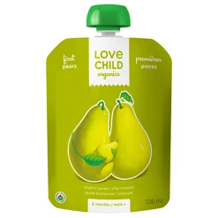 Love Child Organics Baby Food & Snacks>Organic Puree - First- Pears ( From 6 months )