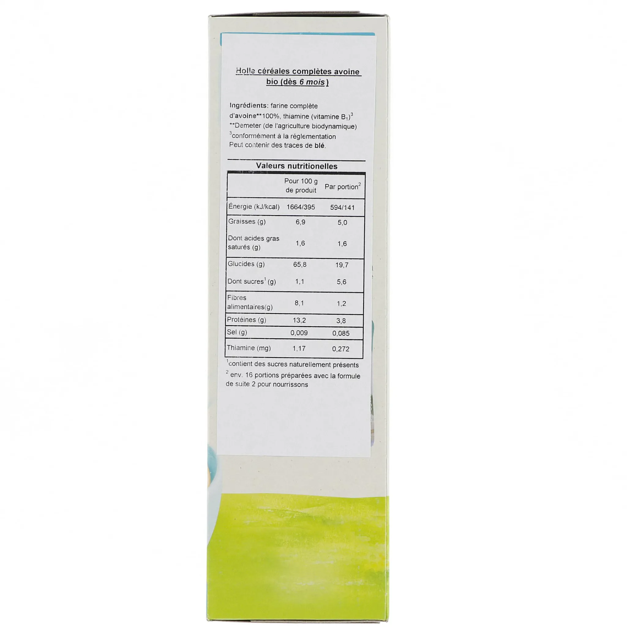 Holle Organic Rolled Oats Porridge (from 6 months)