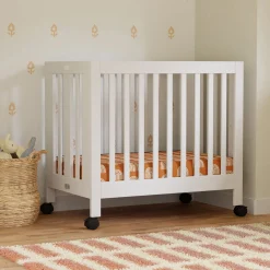 Babyletto Origami Mini Crib - White Finish