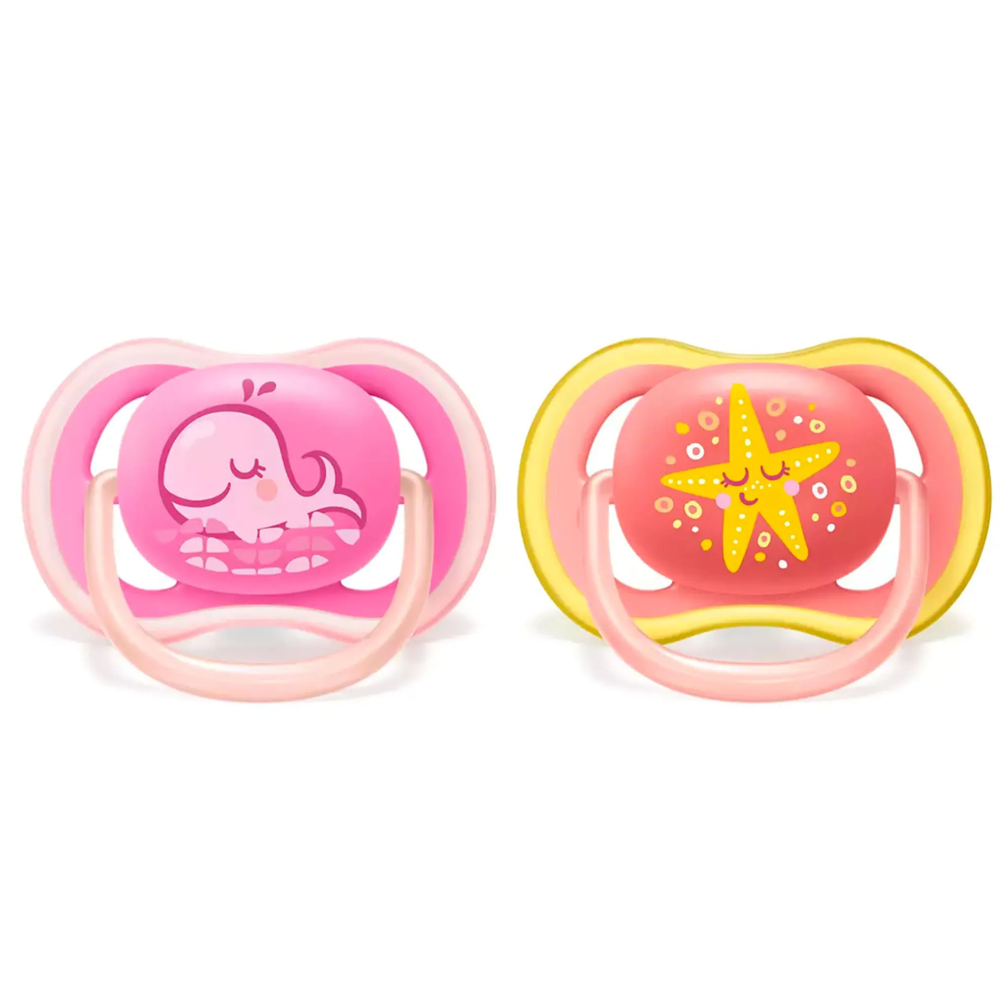 Philips Avent Pacifiers & Clips|Pacifiers & Clips>Orthodontic Pacifier 6-18m Ultra Air (2) - Pink