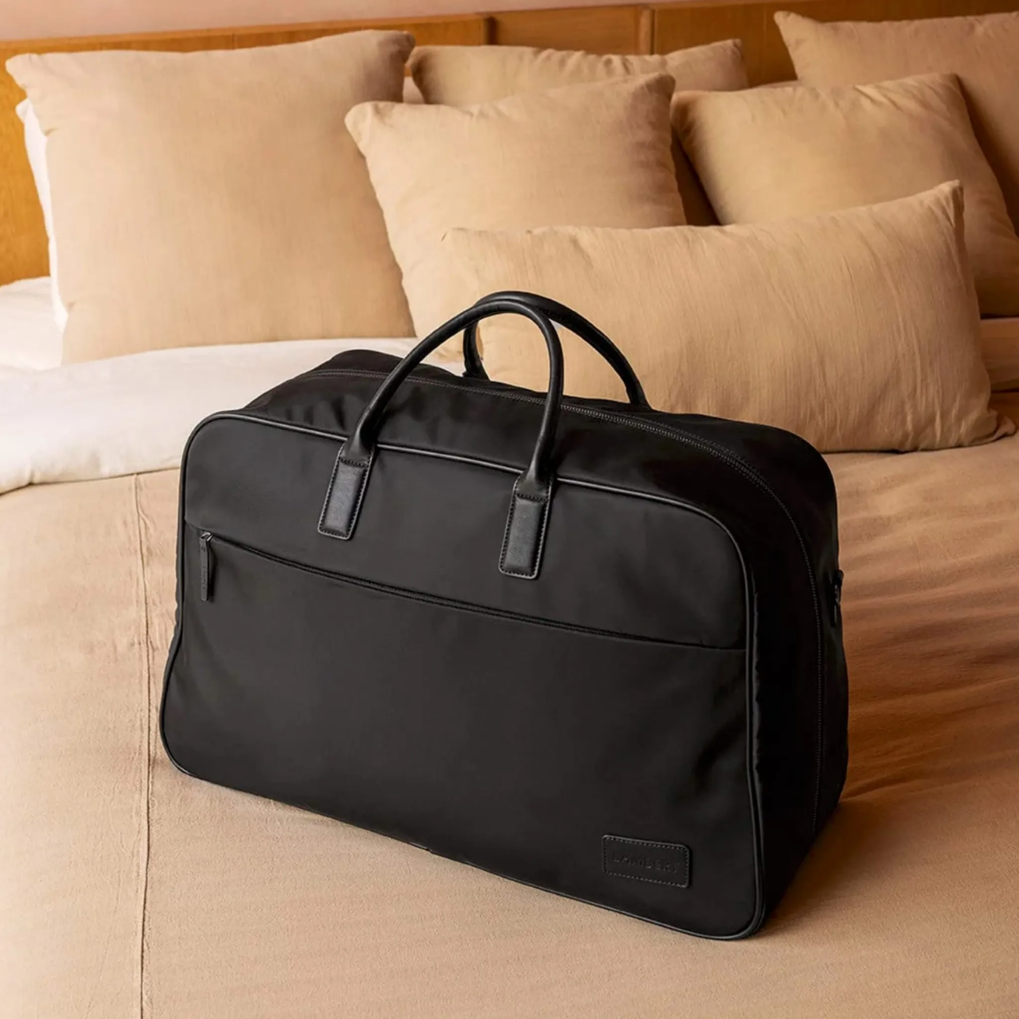Lambert Oslo- Recycled Nylon Black Bag