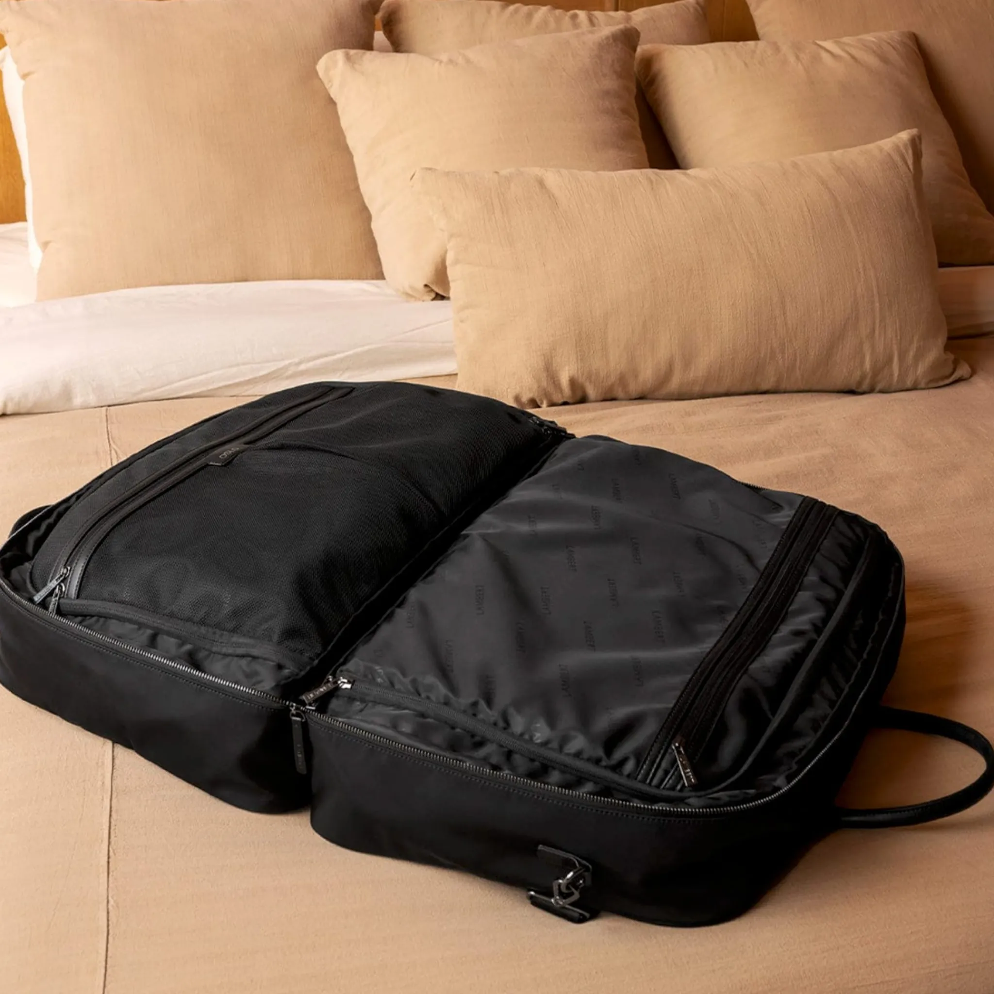 Lambert Oslo- Recycled Nylon Black Bag