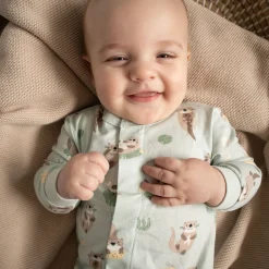BOY Colle Colle Preemie Clothing|Pajamas>Otters Magnetic Pajamas P-18m