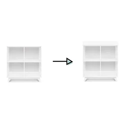 DaVinci Otto Convertible Changing Table and Cubby Bookcase - White