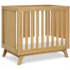 DaVinci Cribs & Mattresses|Cribs & Mattresses>Otto 3-in-1 Convertible Mini Crib with 4" Mattress - Honey