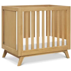 DaVinci Cribs & Mattresses|Cribs & Mattresses>Otto 3-in-1 Convertible Mini Crib with 4" Mattress - Honey