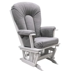 Goberce Oxford Rocking Chair - White