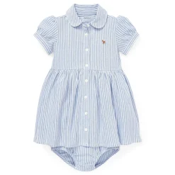 Polo Ralph Lauren Dresses, Skirts & Outfits>Oxford Stripe Dress 6-24m