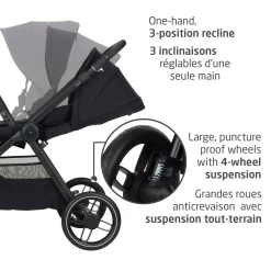 Kids Maxi-cosi Oxford Stroller - Twillic Black