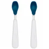 Kids Oxo Tot Tableware|Plates & Placemats>Feeding Spoon Set With Soft Silicone - Navy