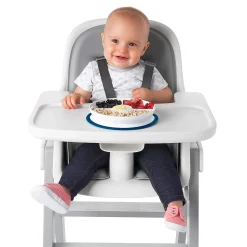 Kids Oxo Tot Stick and Stray Suction Divided Plate -Navy