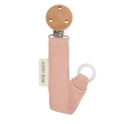 Avery Row Pacifiers & Clips|Pacifiers & Clips>Pacifer Holder Corduroy- Pink