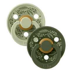 Bibs Pacifiers & Clips|Pacifiers & Clips>Pacifier 6-18(2) - Leaf Sage (Size2)