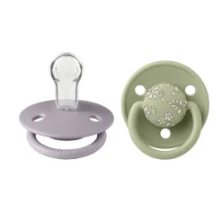 Bibs Pacifiers & Clips|Pacifiers & Clips>Pacifier (2) De Lux 0-36m - Liberty/Sage