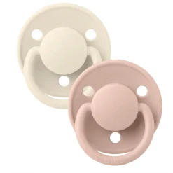 Bibs Pacifiers & Clips|Pacifiers & Clips>Pacifier (2) De Lux 0-36mois - Ivory/Blush