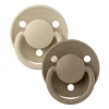 Bibs Pacifiers & Clips|Pacifiers & Clips>Pacifier (2) De Lux 0-36mois - Vanille/Oat
