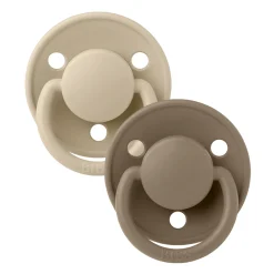 Bibs Pacifiers & Clips|Pacifiers & Clips>Pacifier (2) De Lux 0-36mois - Vanille/Oat