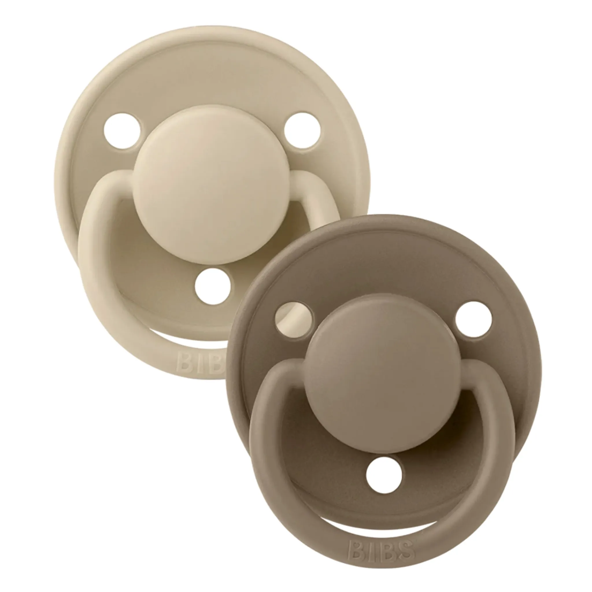 Bibs Pacifiers & Clips|Pacifiers & Clips>Pacifier (2) De Lux 0-36mois - Vanille/Oat