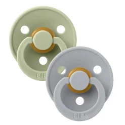 Bibs Pacifier (2) 0-6m - Sage / Cloud (Size 1)
