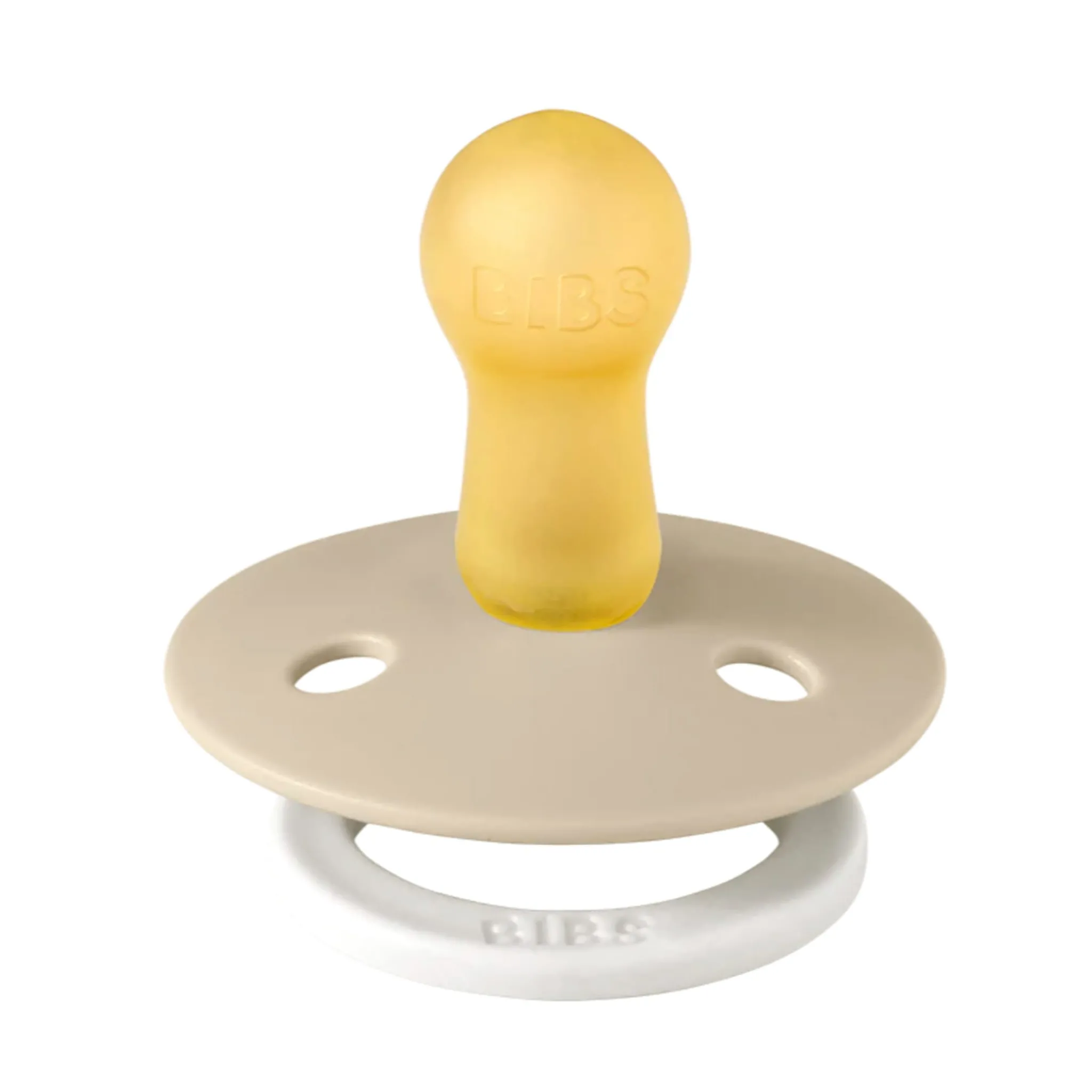 Bibs Pacifier (2) 0-6m - Blush / Vanilla (Size 1)