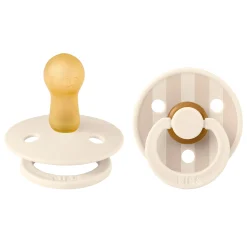 Bibs Pacifier (2) 6-18m - Studio Ivory Vanilla Mix (Size 2)
