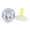 Bibs Pacifier 0-6m (2) - Blue / White (Size 1)