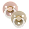 Bibs Pacifier 18-36m (2) - Blush / Vanilla (Size 3)