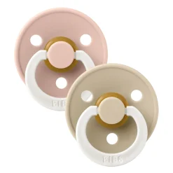 Bibs Pacifier 18-36m (2) - Blush / Vanilla (Size 3)