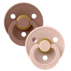 Bibs Pacifier 18-36m (2) - Blush (Size 3)
