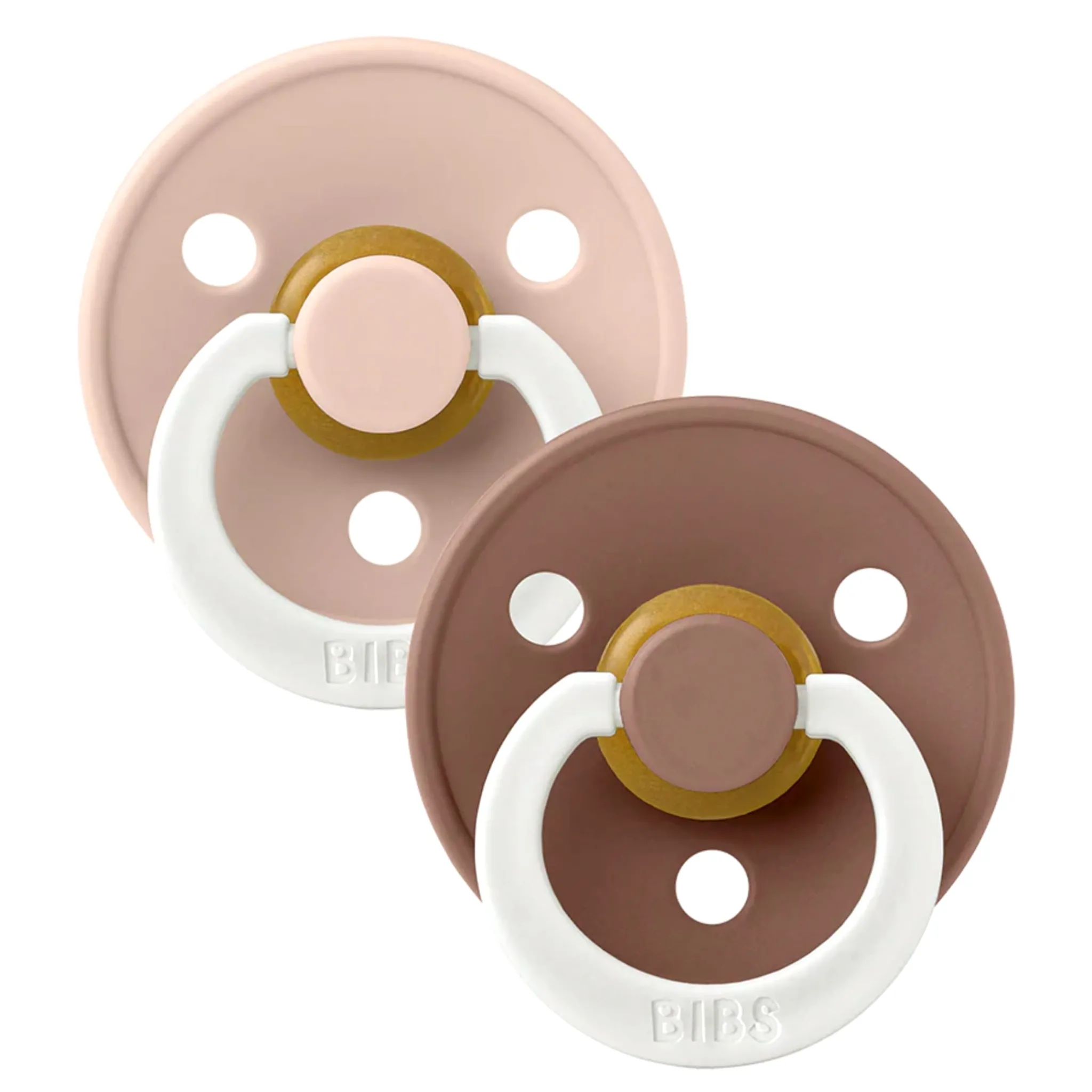 Bibs Pacifier 6-18m (2) - Glow in the Dark Blush/Woodchuck (Size 2)