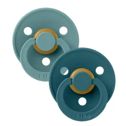 Bibs Pacifier 6-18m (2) - Island Sea/Forest Lake (Size 2)