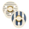 Bibs Pacifiers & Clips|Pacifiers & Clips>Pacifier 0-6m (2) - Studio Ivory Steel Blue Mix (Size 1 )