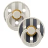 Bibs Pacifier 0-6m Set of 2 - Block Sand Mix (Size 1)