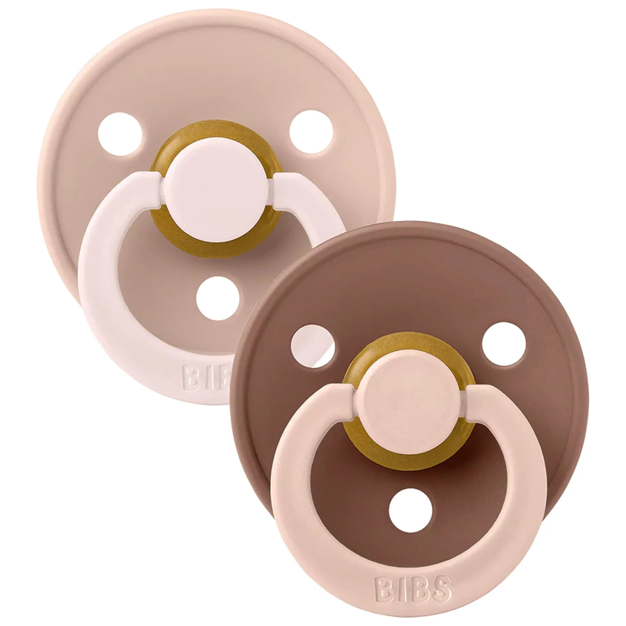 Bibs Pacifier 0-6M (2 ) Fusion Blu - (Size 1)
