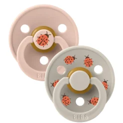 Bibs Pacifier 6-18m (2) Ladybug (Size2)