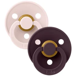 Bibs Pacifiers & Clips|Pacifiers & Clips>Pacifier 0-6M(2) - Petal Plum (Size 1)