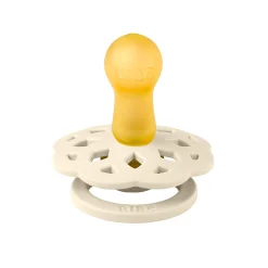 Bibs Pacifier Boheme (2) 0-6m - Ivory / Pink (Size 1)