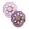 Bibs Pacifiers & Clips|Pacifiers & Clips>Pacifier Boheme (2) 6-18m - Violet Sky/Mauve (Size 2)