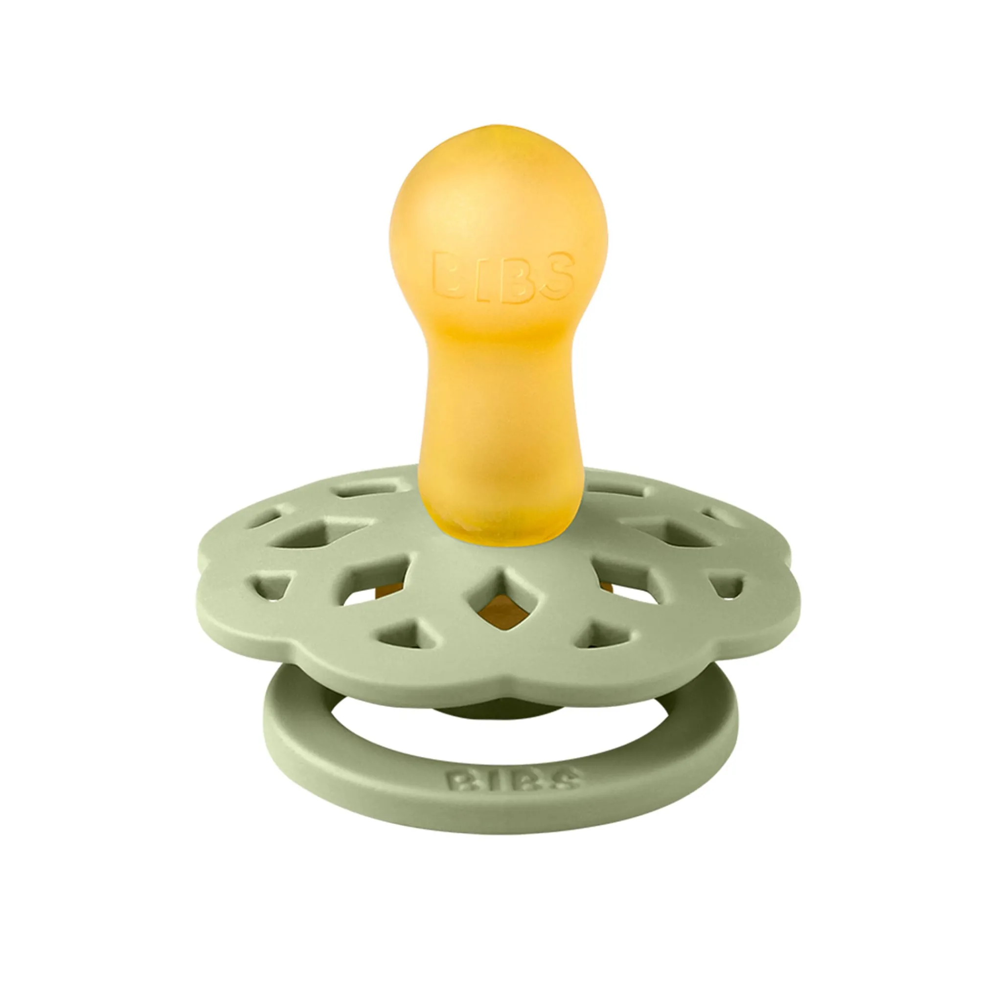 Bibs Pacifier Boheme 2-Pack 6-18m - Ivory / Sage (Size 2)
