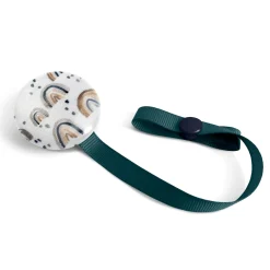 Loliko Pacifiers & Clips|Pacifiers & Clips>Pacifier Clip - Blue Rainbow