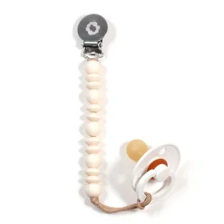 Bulle Pacifier Clip - Inox Ivory