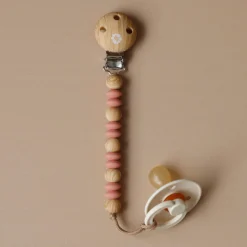 Bulle Pacifiers & Clips|Pacifiers & Clips>Pacifier Clip Era - Blush