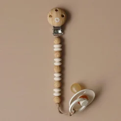 Bulle Pacifiers & Clips|Pacifiers & Clips>Pacifier Clip Era - Off White