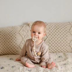 Bulle Pacifiers & Clips|Pacifiers & Clips>Pacifier Clip Era - Off White