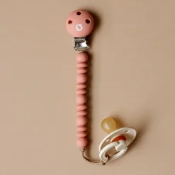 Bulle Pacifiers & Clips|Pacifiers & Clips>Pacifier Clip Halo - Blush