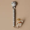 Bulle Pacifiers & Clips|Pacifiers & Clips>Pacifier Clip Halo - Off Taupe