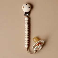 Bulle Pacifier Clip Halo - Off White