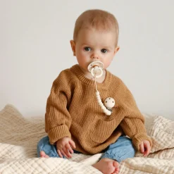 Bulle Pacifier Clip Halo - Off White