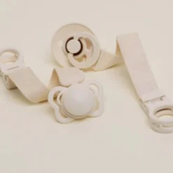 Bibs Pacifier Clip Loop - Ivory